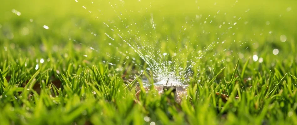 Sprinkler head with low water pressure in Memphis, TN.